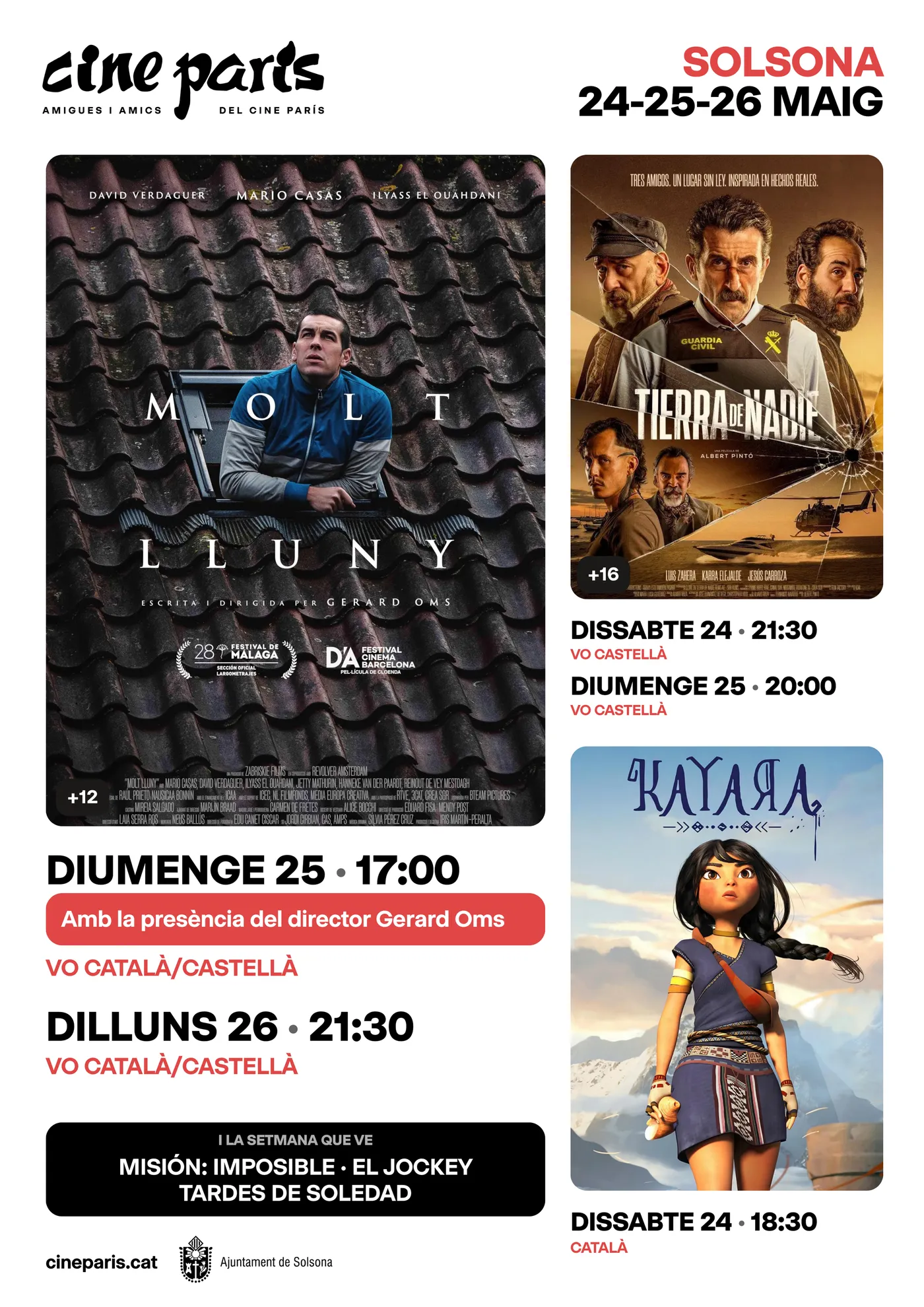 El director cinematogràfic Gerard Oms presenta "Molt lluny" al Cine París