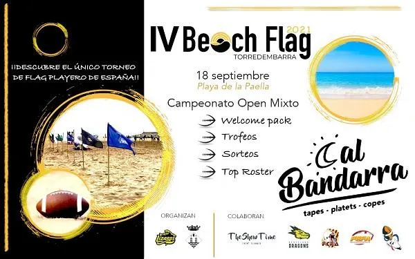 Els Lizards de Torredembarra organitzen aquest dissabte el IV Beach Flag Football
