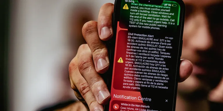 Protecció Civil enviarà missatges per telèfon per provar el sistema d’alertes aquest dimecres