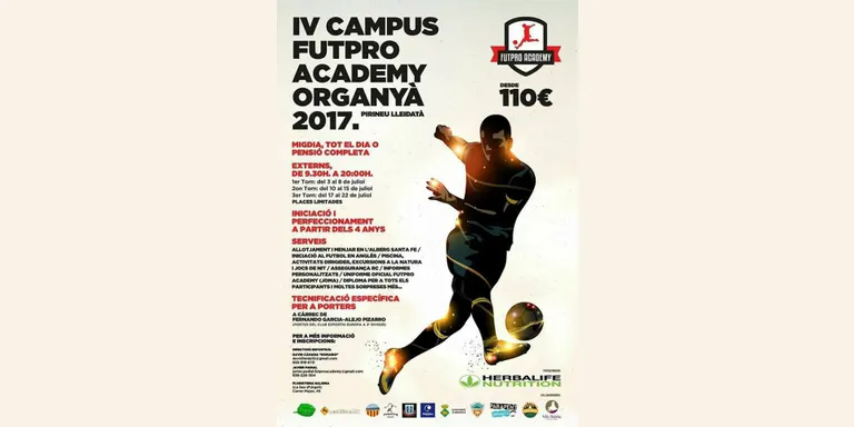 Recta final d'inscripcions al Campus Futpro Academy a Organyà