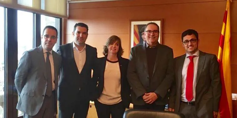 L'equip de govern es reuneix amb la Consellera Meritxell Borràs
