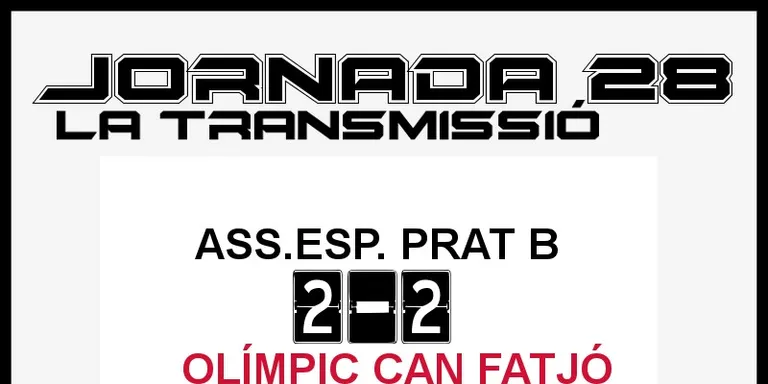A PEU DE CAMP - JORNADA 28 - OLÍMPIC CAN FATJÓ