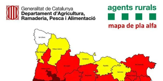 Els Agents Rurals limiten l'autorització de diverses activitats al camp per risc d'incendi