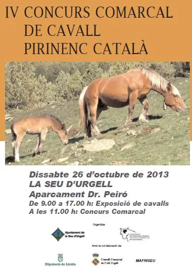 La Seu acull aquest dissabte el 4t Concurs Comarcal de Cavall Pirinenc Català