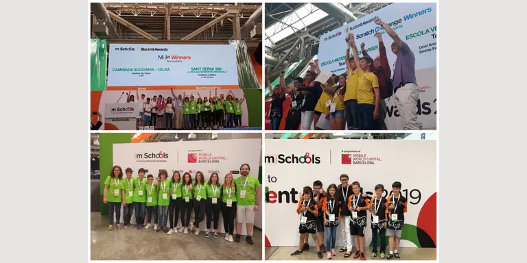 L'Escola Albert Vives i l'Institut La Valira, premiats als mSchools Student Awards