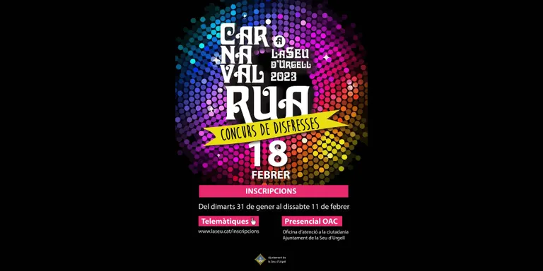 Les inscripcions per participar a la rua de Carnaval de la Seu d'Urgell s'obren dimarts vinent