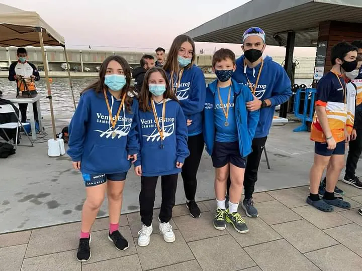 Bons resultats dels vogadors del Vent d’Estrop a la regata de Batel disputada a Badalona