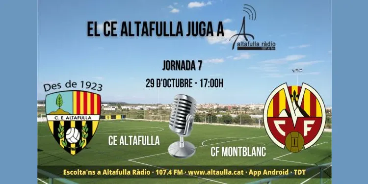 Altafulla i Montblanc s’enfronten per refer-se de la primera ensopegada