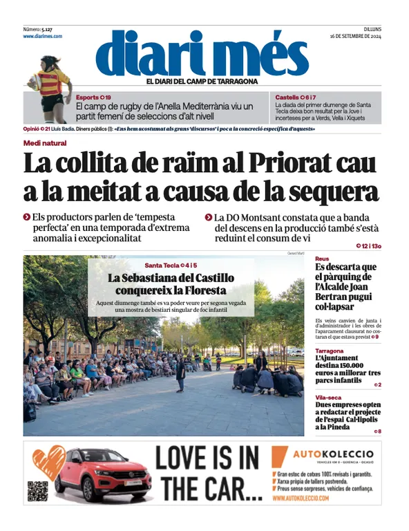 Cop d'ull als diaris d'aquest dilluns 16 de setembre
