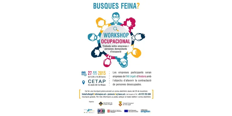Tancades les inscripcions al 'workshop' ocupacional organitzat a la Seu