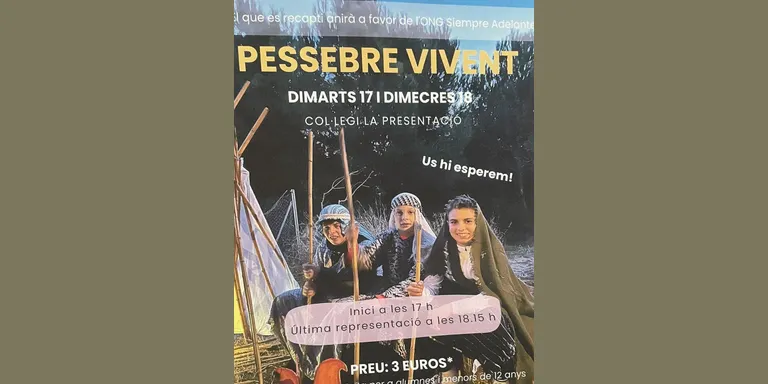 L'escola La Presentació farà una nova representació del pessebre vivent