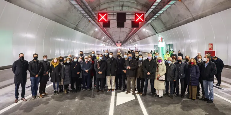Inaugurat el túnel de Tresponts, a la C-14, que entrarà en servei la setmana entrant