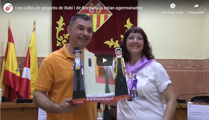 Les colles de gegants de Rubí i de Borriana ja estan agermanades