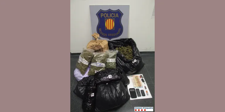 Detinguts dos homes a Vielha amb més de 13 quilos de marihuana