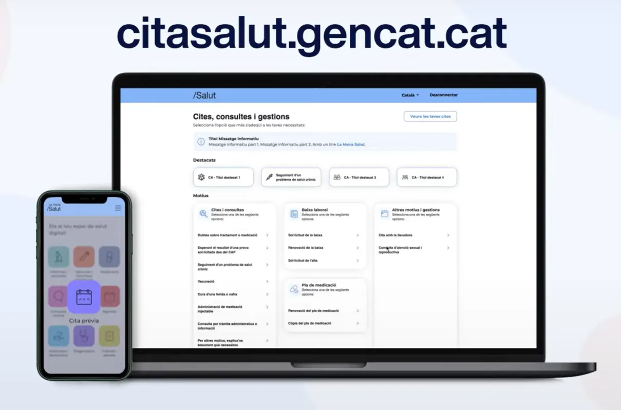 Salut posa en marxa una nova web que permet demanar visites no urgents al metge