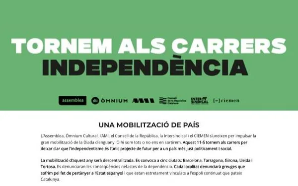 L'ANC d'Altafulla destaca la unitat de la convocatòria d'enguany per atraure milers de persones a les manifestacions de la Diada