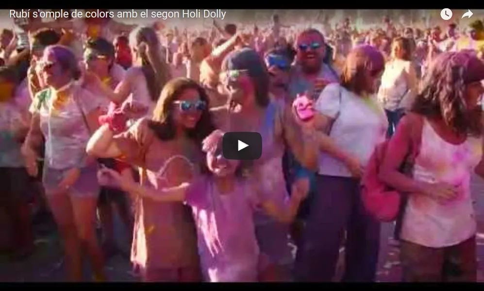 Rubí s'omple de colors amb el segon Holi Dolly
