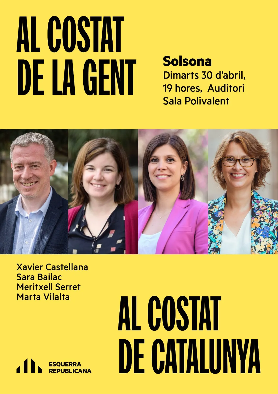 Esquerra porta la campanya de les eleccions al Parlament a Solsona