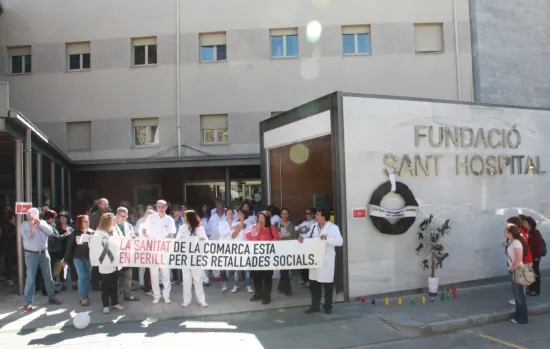 Els treballadors del Sant Hospital es tornen a concentrar