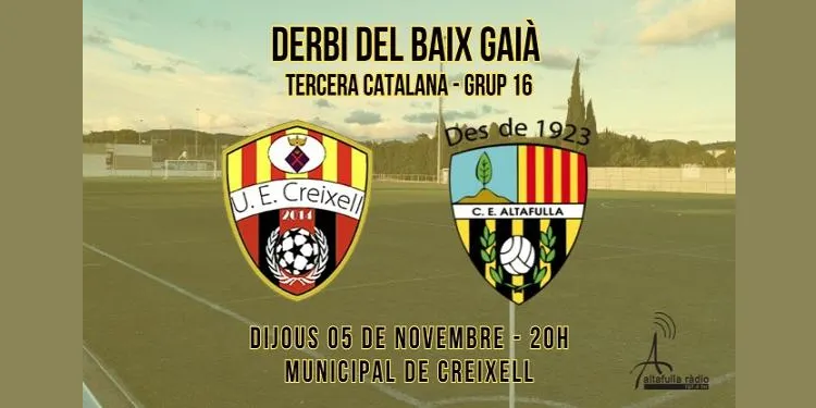 UE Creixell – CE Altafulla: la fortalesa dels locals a casa contra el millor moment dels visitants
