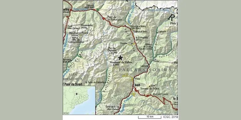 Terratrèmol de 2,9 d'intensitat en l'escala Richter al Pallars Sobirà