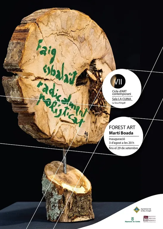 La Seu d'Urgell ofereix fins al 29 de setembre l'exposició 'Forest Art', de Martí Boada