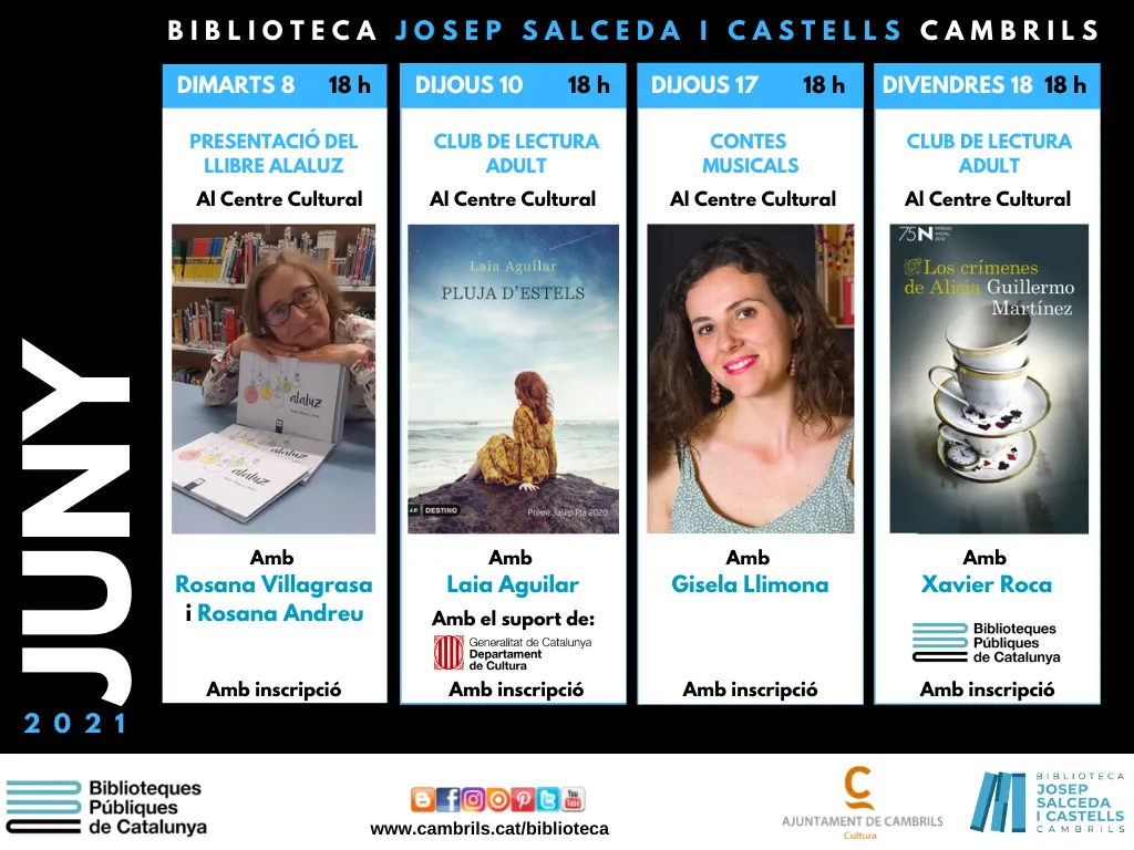 La biblioteca de Cambrils ja té enllestida les activitats previstes per al pròxim mes de juny