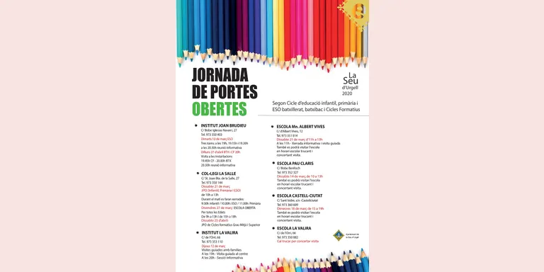 Jornades de portes obertes als centres educatius de la Seu d’Urgell i Castellciutat