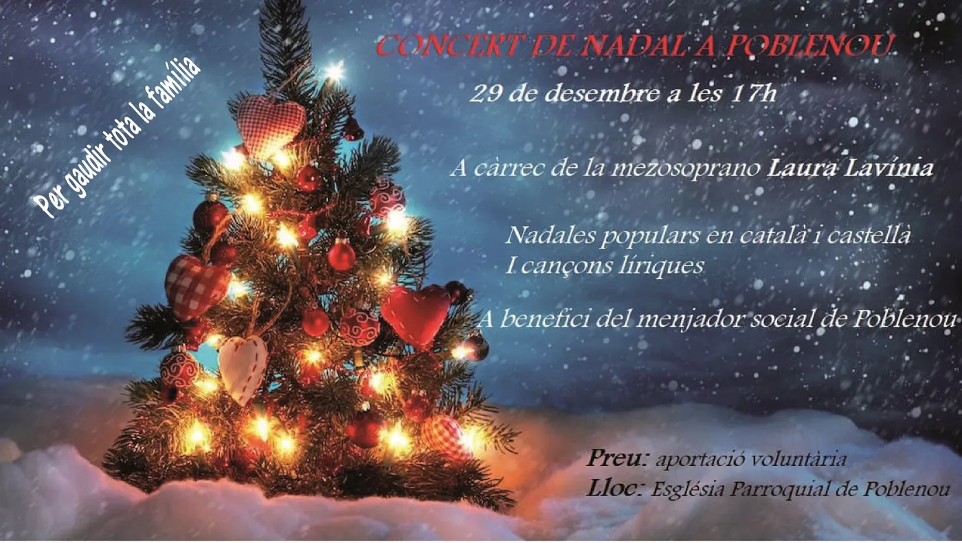 Concert Líric a benefici del menjador social de Càritas Poblenou