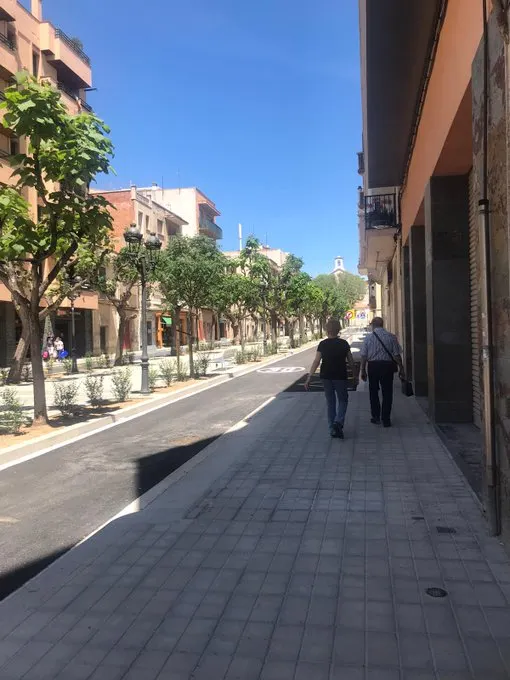 Finalitzen les obres de reforma urbana del passeig dels Caputxins i els carrers adjacents