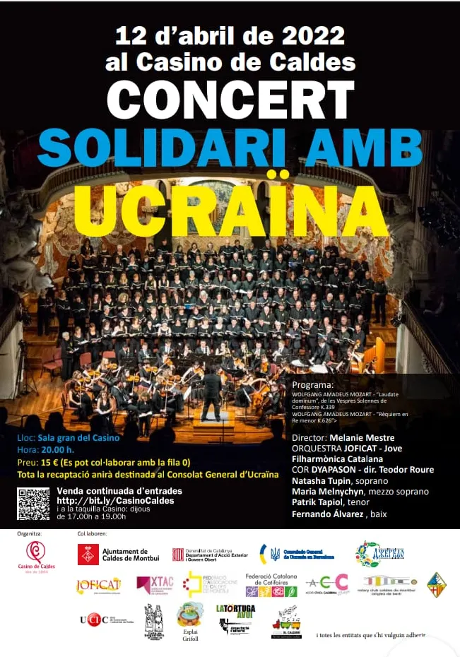 El Casino de Caldes acollirà el 'Rèquiem' de Mozart en un concert solidari amb Ucraïna