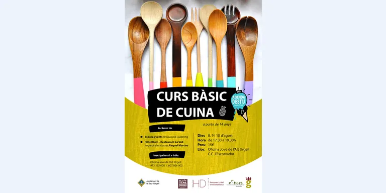 Curs bàsic de cuina per a joves a partir de 14 anys