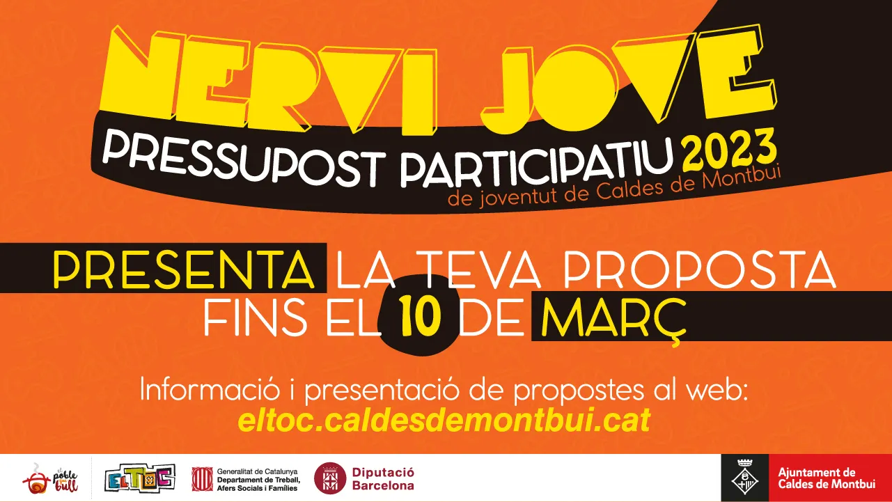 L’edició 2023 dels pressupostos participatius Nervi Jove destinarà 6.000 euros a les propostes més votades
