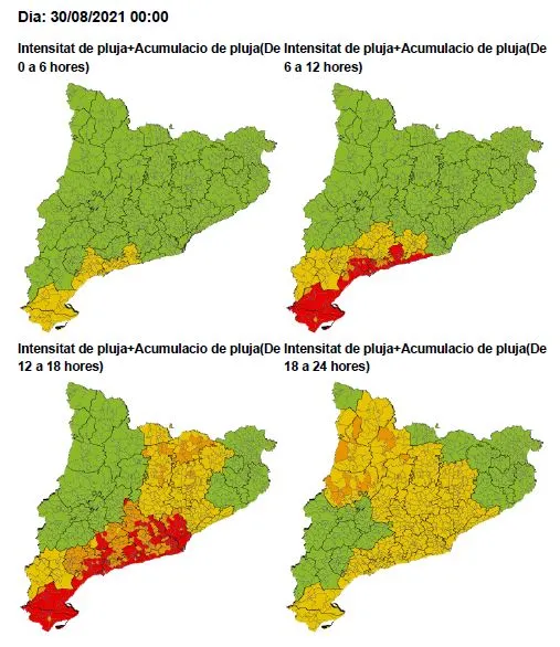 Activat el pla INUNCAT per fortes pluges i acumulació d'aigua