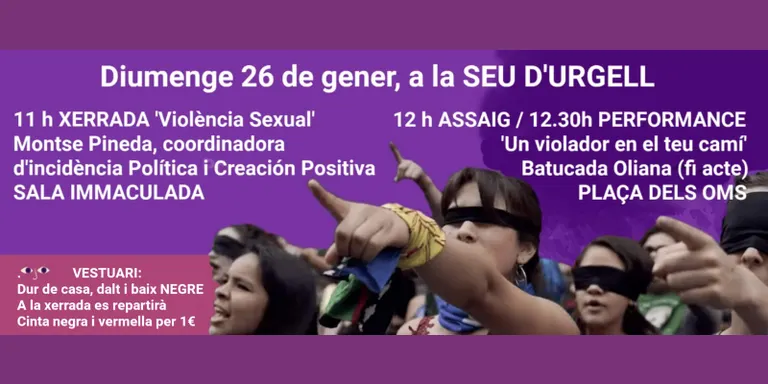 La performance 'Un violador en el teu camí' arriba a la Seu
