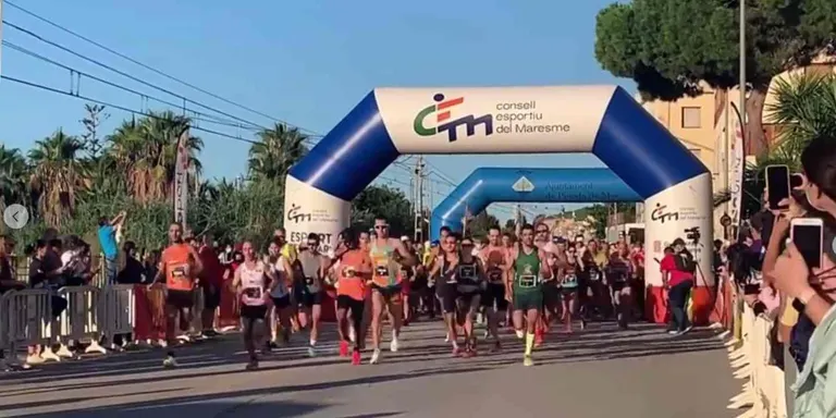 Carles Montllor i Eva Wutti guanyen la Mitja Marató Costa de Barcelona-Maresme