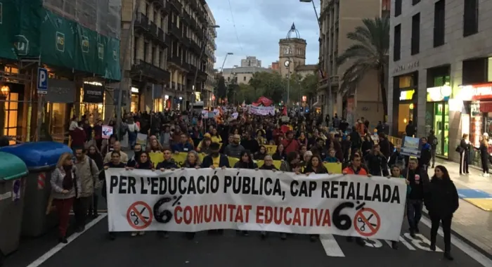 S'ha fet una manifestació unità ria a Barcelona ( Foto: Betevé )