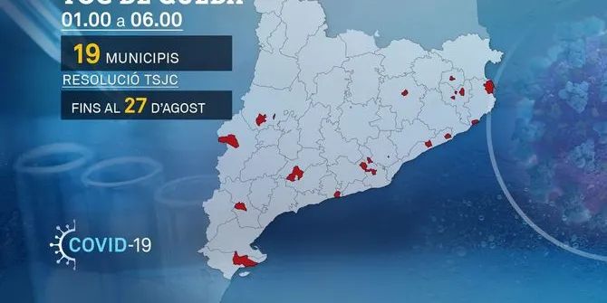 b'Arenys de Munt \\xe9s un dels 19 municipis que ha de complir amb el toc de queda despr\\xe9s que el TSJC tomb\\xe9s els nou'