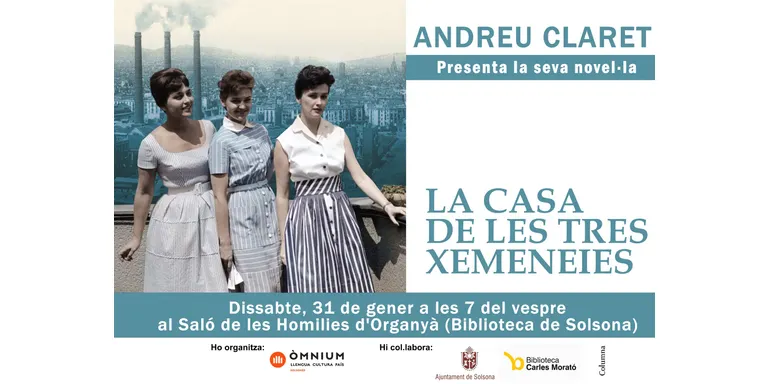 Òmnium Solsonès porta Andreu Claret a Solsona per presentar la seva darrera novel·la