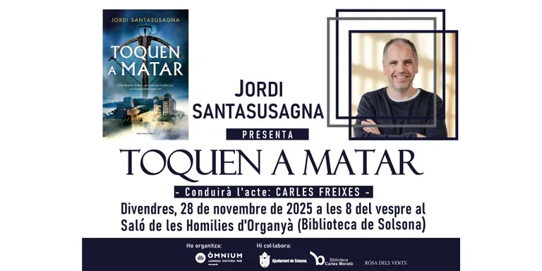 L'escriptor cardoní Jordi Santasusagna presenta divendres a Solsona la seva darrera novel·la