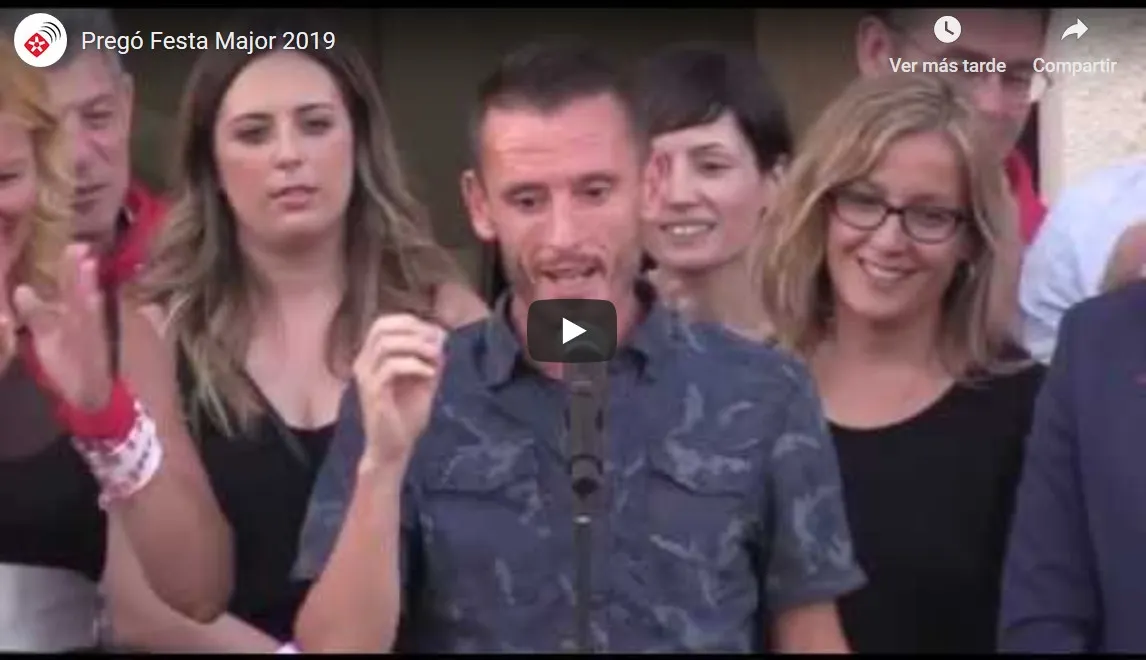 El pregó de Carles Castillejo encoratja els rubinencs a lluitar per allò que volen