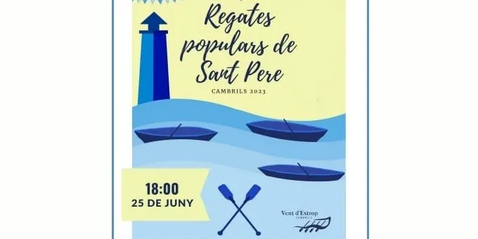 El Club Vent d’Estrop celebra les Regates populars de Sant Pere