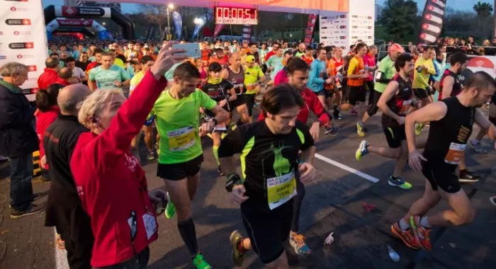 Moment de la cursa Sant Silvestre de Barcelona de l'any passat (foto: Ajuntament Barcelona)