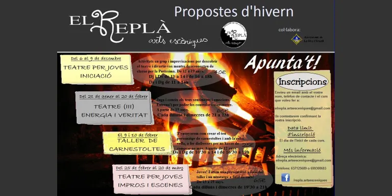 La improvisació, tema del nou taller de teatre d'El Replà