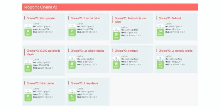 L'Auditori de la Diputació de Tarragona estrena nova programació en versió original