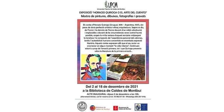 La Universitat Popular de Caldes impulsa una exposició a la biblioteca sobre l'escriptor uruguaià Horacio Quiroga