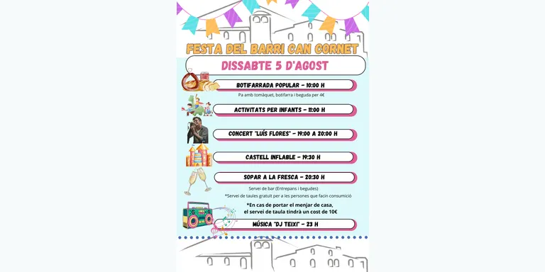 Can Cornet prepara la seva festa amb un grapat d'actes aquest dissabte
