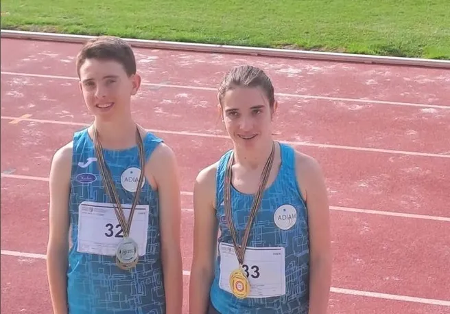 Laia Fabra i Manel Segarra (ADIAM) campiona i sostcampió de Catalunya al Campionat d'Atletisme