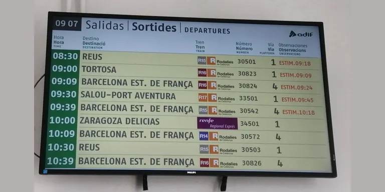 Es recupera el servei de Regionals Sud, però amb retards