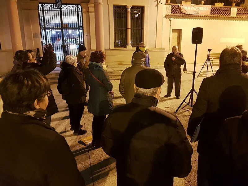 Un moment del parlament d'Oliveres